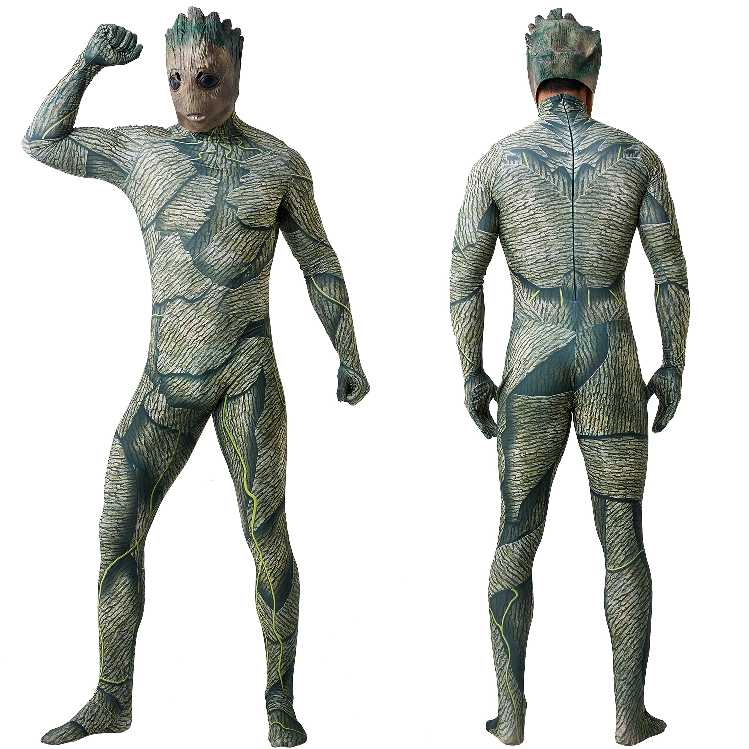 Guardians of the Galaxy Cosplay Groot Costume Superhero Groot Man 3D ...