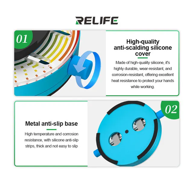 حامل ومثبت بورد دوار RELIFE RL-601Q Pro (360 درجة) 6
