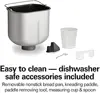 Bread Maker Machine, Digital, Programmable, 12 Settings + Gluten Free, Dishwasher Safe Pan + Kneading Paddle 5