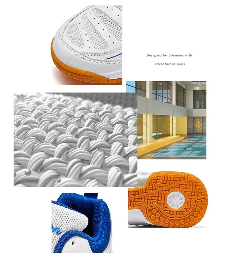 Description Picture 5 of itemNew Professional Tennis Shoes for Men Women Breathable Badminton Volleyball Shoes Indoor Sport Training Sneakers Tennis Big Size