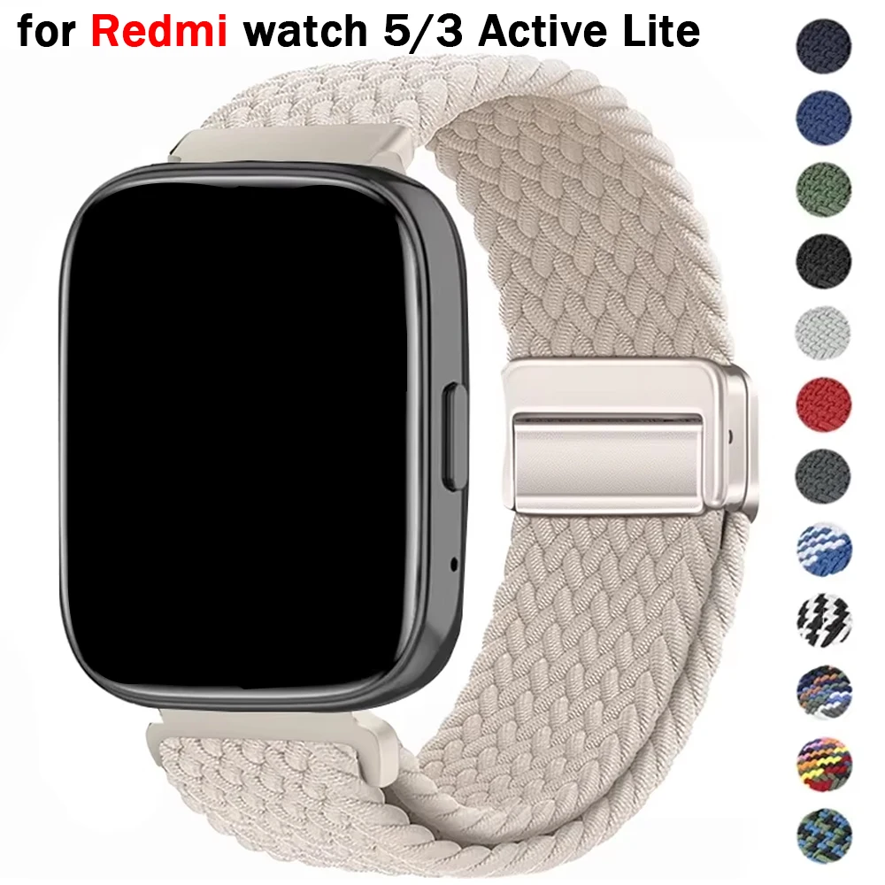 Braided Nylon Solo Loop Band with Magnetic Buckle