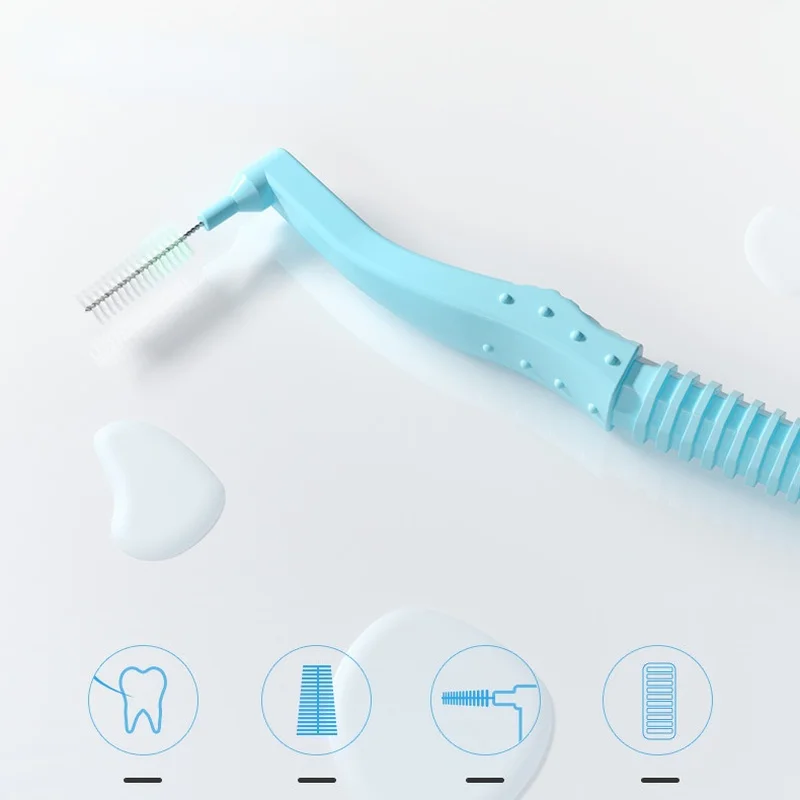 

20Pcs/box L Shape Push-Pull Interdental Brush Orthodontic Toothpick Teeth Whitening Tooth Pick ToothBrush Oral Hygiene Care