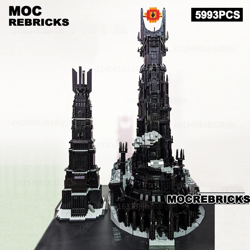 

Знаменитые фильмы серия кольца Темная Башня Moc строительные блоки UCS Orthanc модель технология кирпичи Сборка игрушки Дети Рождество
