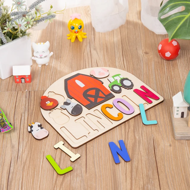 Farm Friends Personalized Name Puzzle