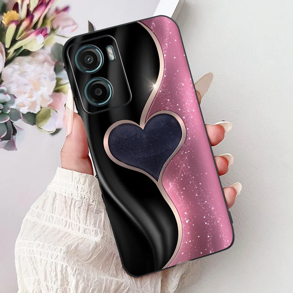 Elegant Black Butterfly Flower Silicone Phone Case - New Fashion 2024 Edition