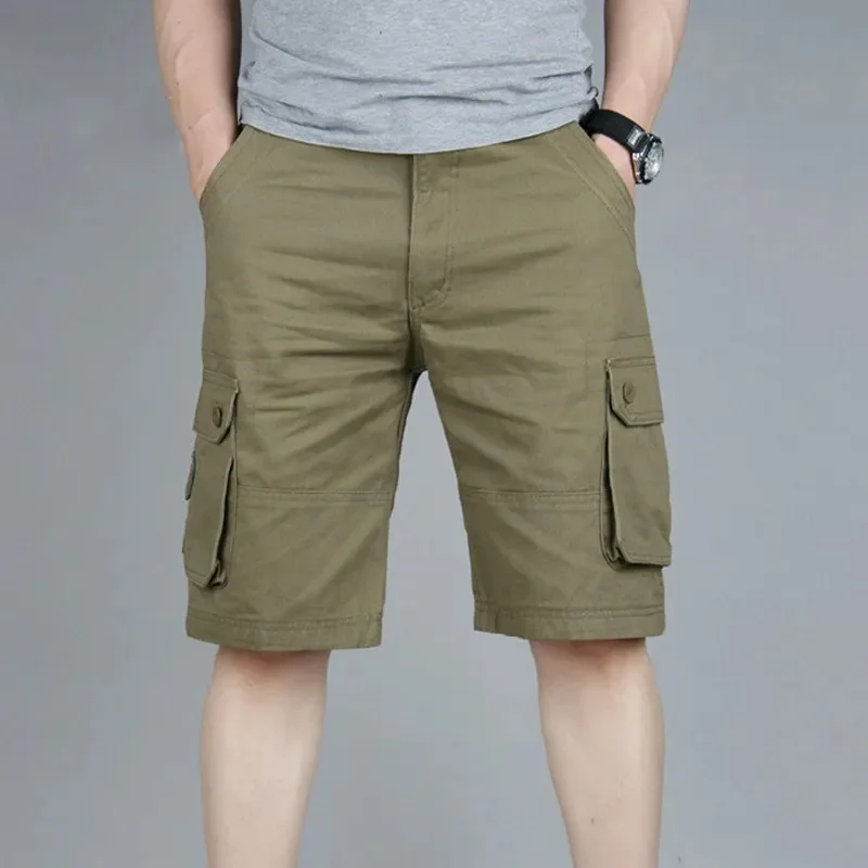 

Cargo Pants Men Summer Casual Pocket Sweatpants 2023 Joggers Military Short Trousers Breathable Big Tall 42 44 46 Oversized