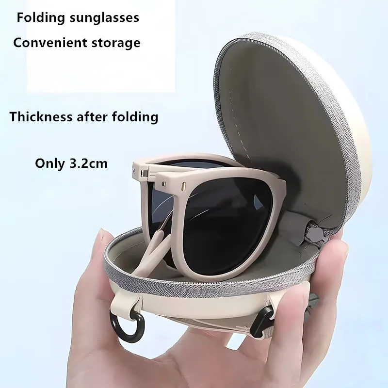 Polarized Sunglasses Foldable Sunglasses for Women's Luxury Outdoor Sunscreen Sunglasses for Men's Driving Special Anti UV Strong Ligh