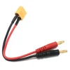 1pcs Battery Charger Cable 4.0mm Banana Male Connector To XT90/ XT60/ XT30/ T Plug 14AWG Silicone Cable 20CM For RC Lipo Battery 3