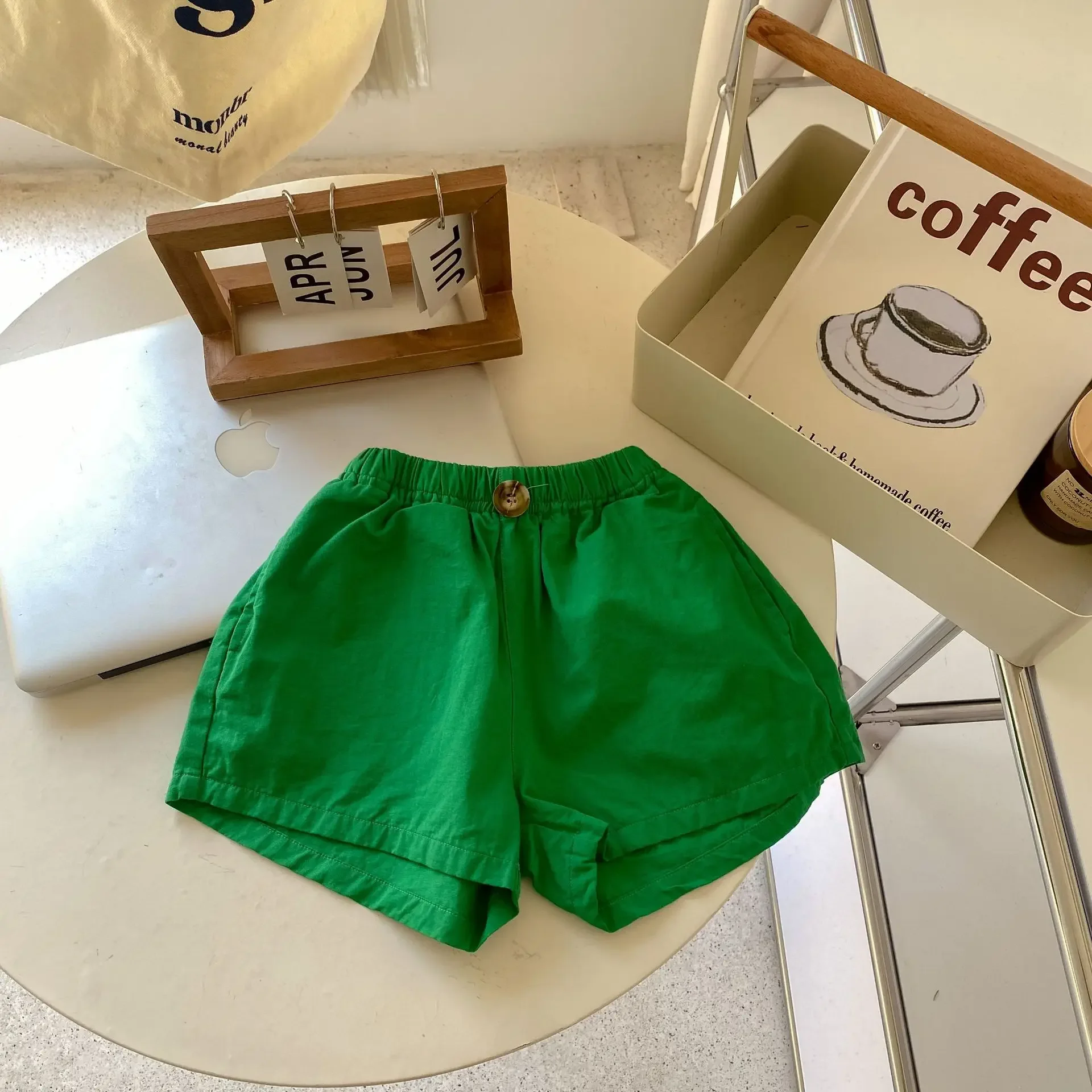 Clearance 110cm 1849B Children Clothes Candy Color Girl Shorts Summer Korean Children's Trousers Washed Cotton Boy Shorts