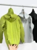 Pleats Pleated Men's Jacket Punching Jacket 2024 Summer New Solid Color Mountaineering Camping Personality Jacket Men's Clothing 3