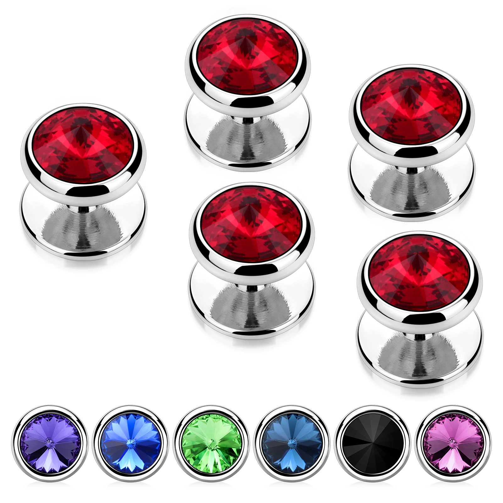 Hawson Swarovski Camicia Di Cristallo Borchie Per Camicia Smoking Da Uomo, Bottoni Smoking Per La Festa Di Compleanno Di Natale.