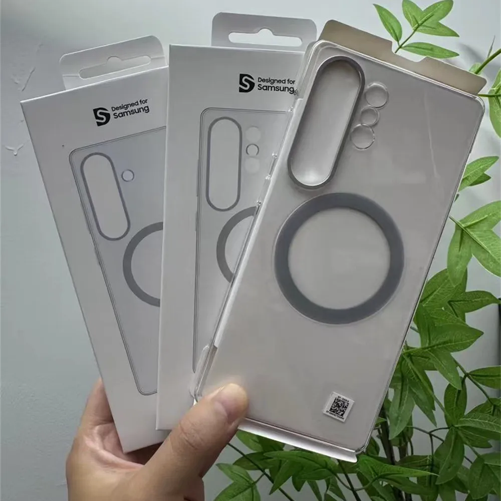 Magnetic Clear Transparent Hard Phone Case