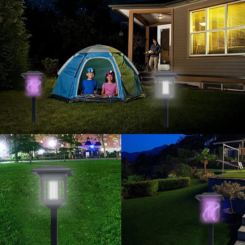 Oudoor Solar Powered Mosquito Killer Lamp Portable Radiationless Mosquito Repellent Mute Insect Trap Mosquitoe Eliminator mosquito killer lamp mosquito lamp insects repeller