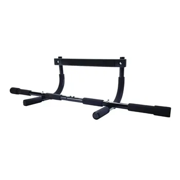 Multi-Function Pull Up Bar Black, Doorway Mounted Home Gym Equipment for Chin Ups Push Ups Abs Workout, No Drill Installation 2