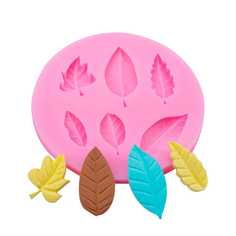 

3D Maple Leaf Shape Silicone Cake Mold DIY Leaves Pudding Fudge Chocolate Decor Baking Tool Ice Cube Soap Clay Resin Craft Mould