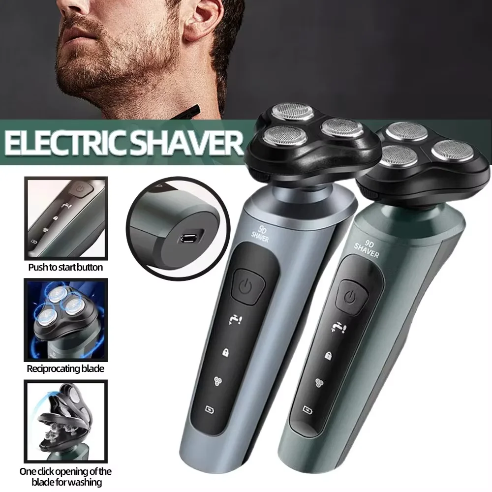 Electric Shaver 9D USB Car-mounted High-power Full-body Wash Four-in-one Rechargeable