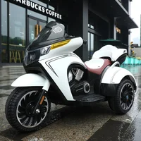 3-12 Years Old Load 50KG New Children's Electric Motorcycle Ride On Double Kids Tricycle With True Key Start 2