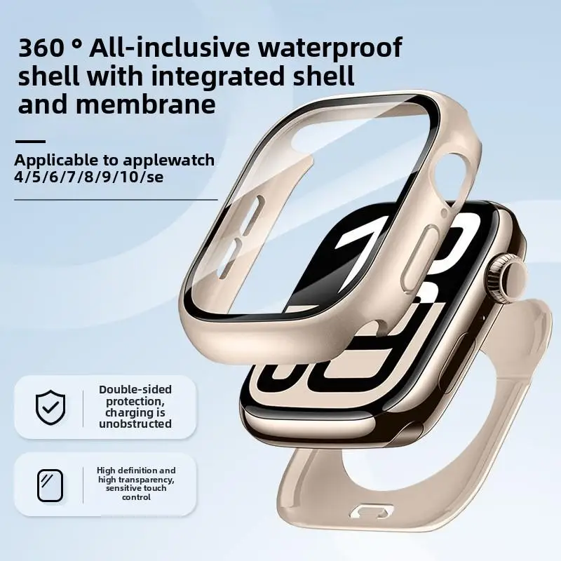 360 Full Waterproof Case Tempered Glass Protection for