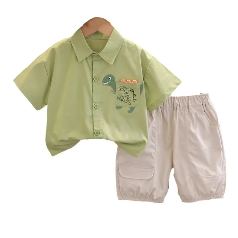 

New Summer Baby Clothes Suit Children Boys Shirt Shorts 2Pcs/Sets Infant Clothing Toddler Fashion Casual Costume Kids Tracksuits