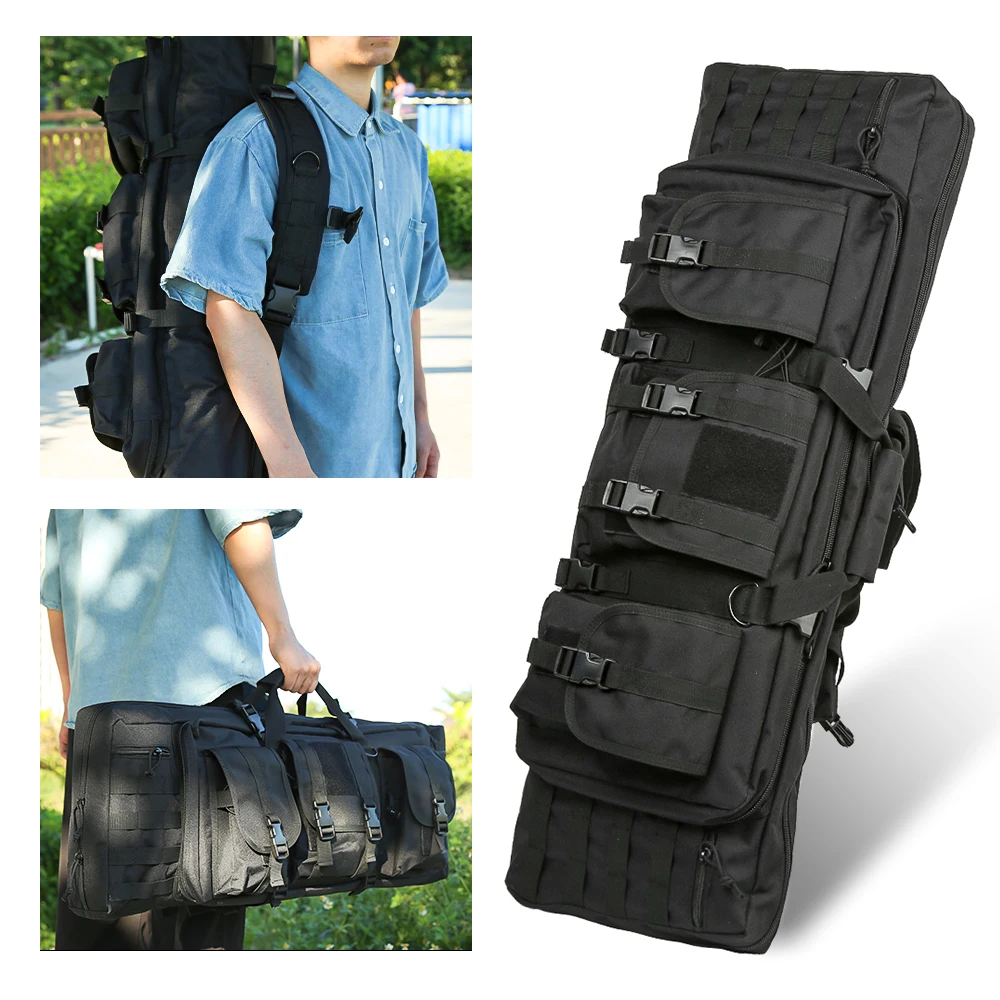 93cm 108cm 118cm 140cm Tactical Molle Gun Bag Hunting Shooting Paintball Sniper Airsoft Rifle Gun Case Military Backpack