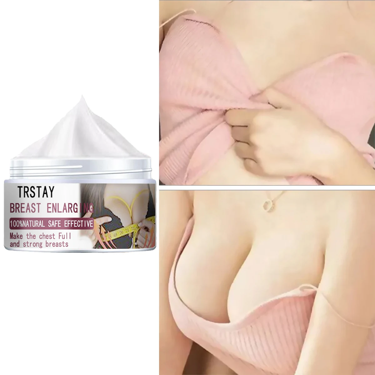 Sexy Breast Enlargement Cream Bust Shaper Progesterone Cream for Breast Beauty Activate Hormone Firming Plump Body Care Cream