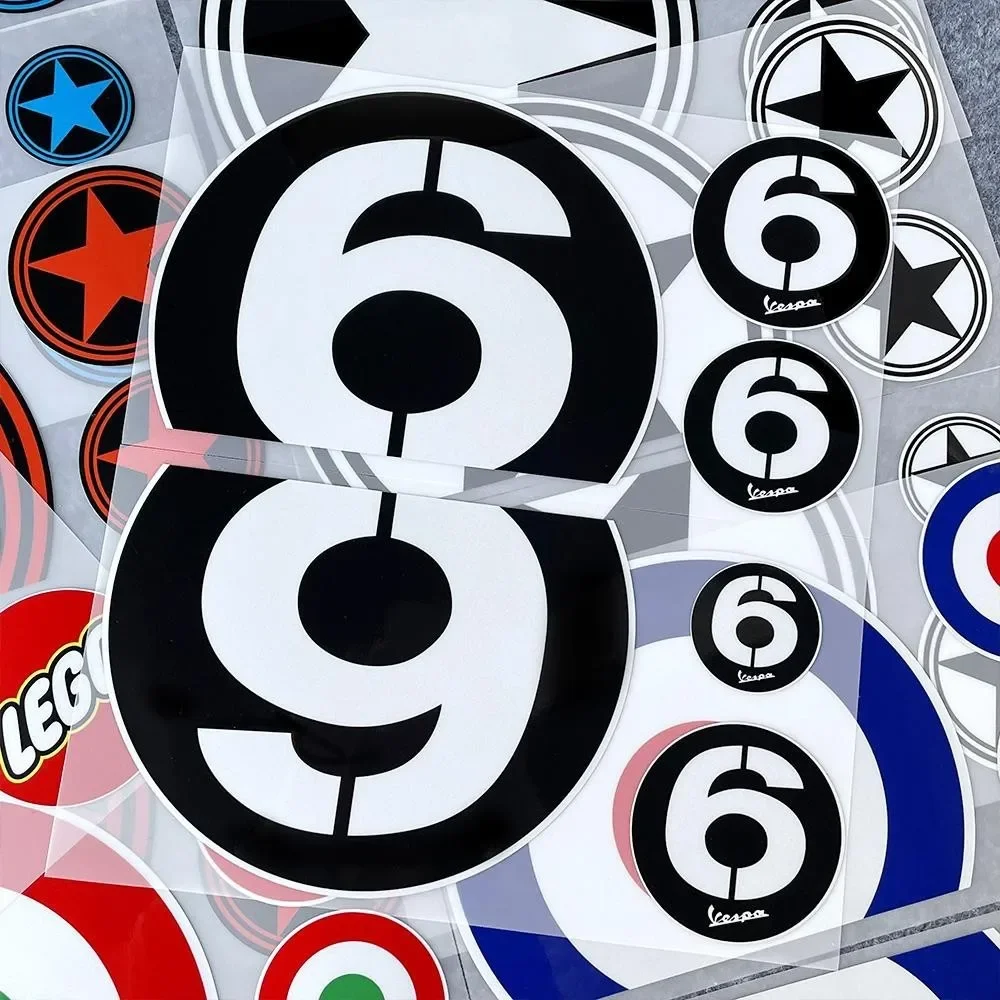Adesivo Coccarda Italia 55 Cm Per Vespa E Casco - Sticker PVC Resistente, Decal Per Moto E Auto, 3 Anni Durata Esterna - 2