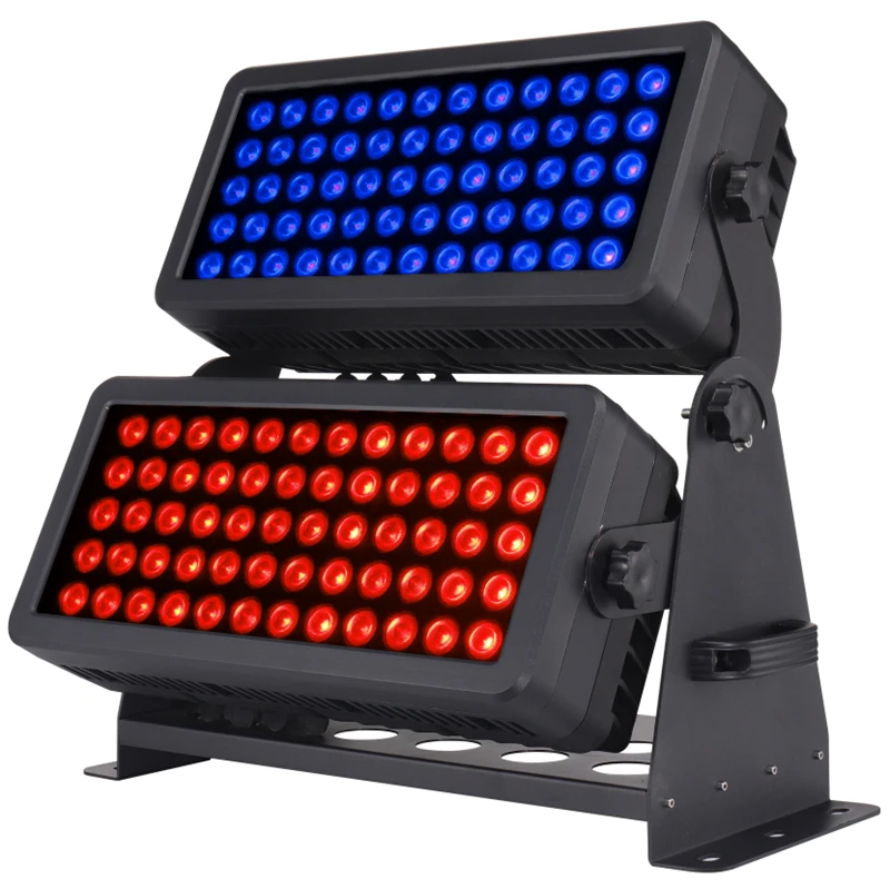 2 pieces IP65 120*10w rgbw 4in1 led wall washer flood light dmx waterproof outdo