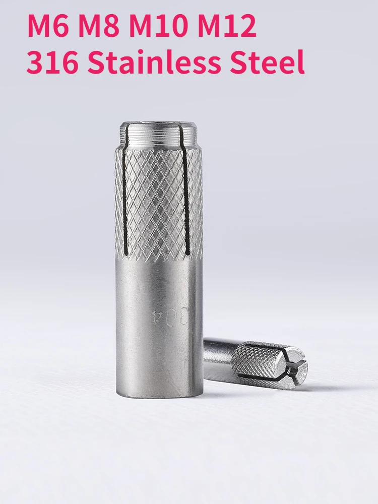 

M6 M8 M10 M12 316 Stainless Steel Expansion Screws Expansion Bolts Top Burst Blasting Gecko Flat Burst Screws