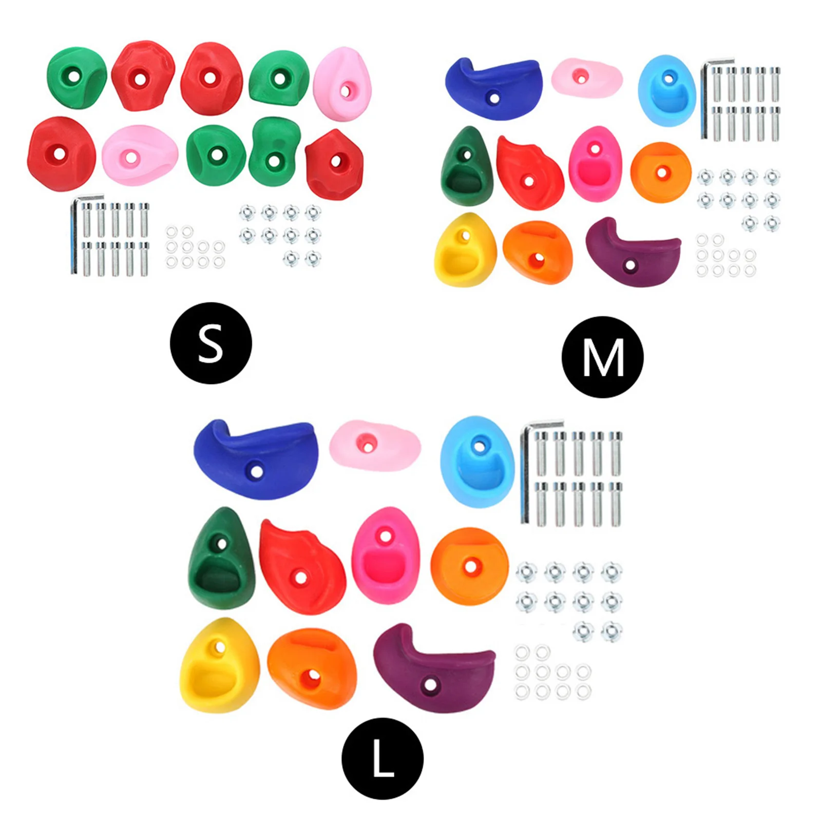 Atomik Climbing Holds - Screw-Ons (Set Of 25