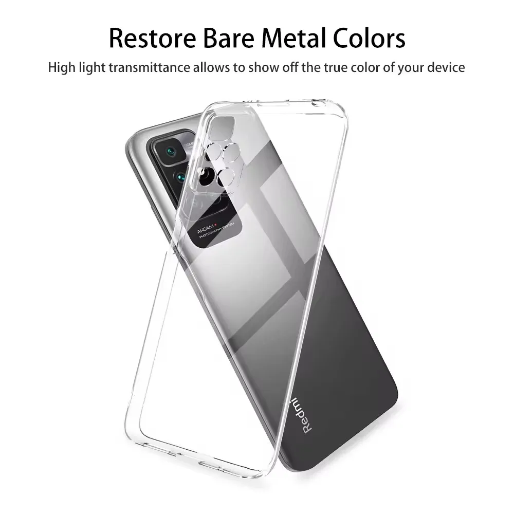 Transparent Shockproof Clear Soft Back Phone Case