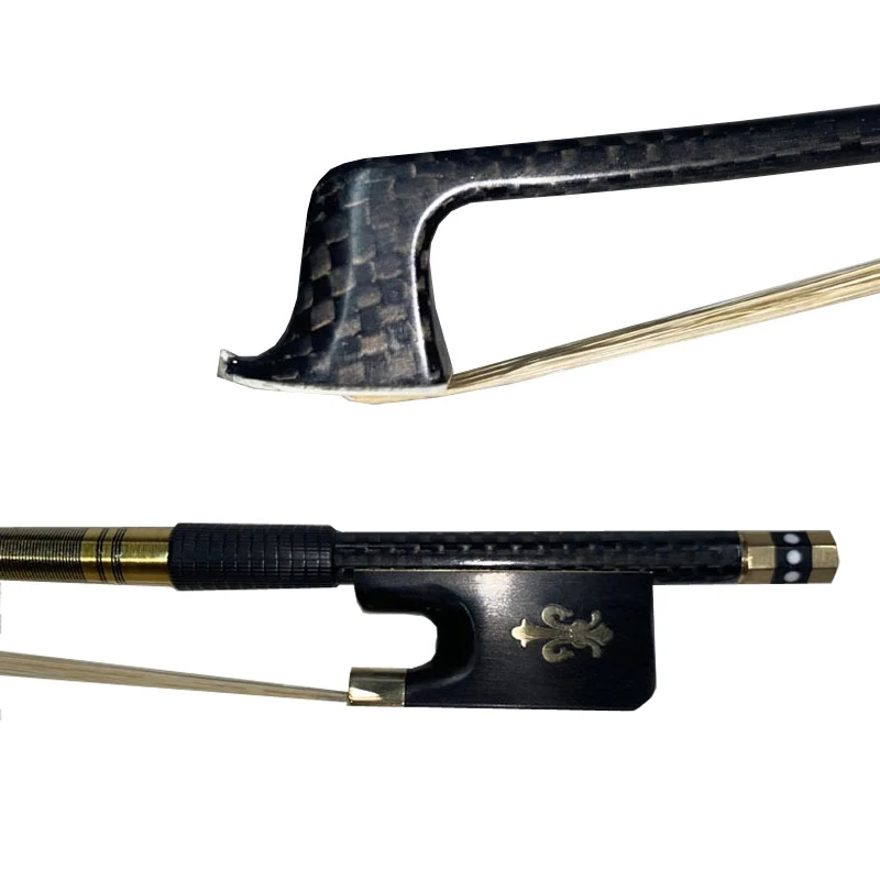 1pcs Top Braided weave plaid Carbon Fiber Viola Bow High Grade Carbon Fiber Viola Bow