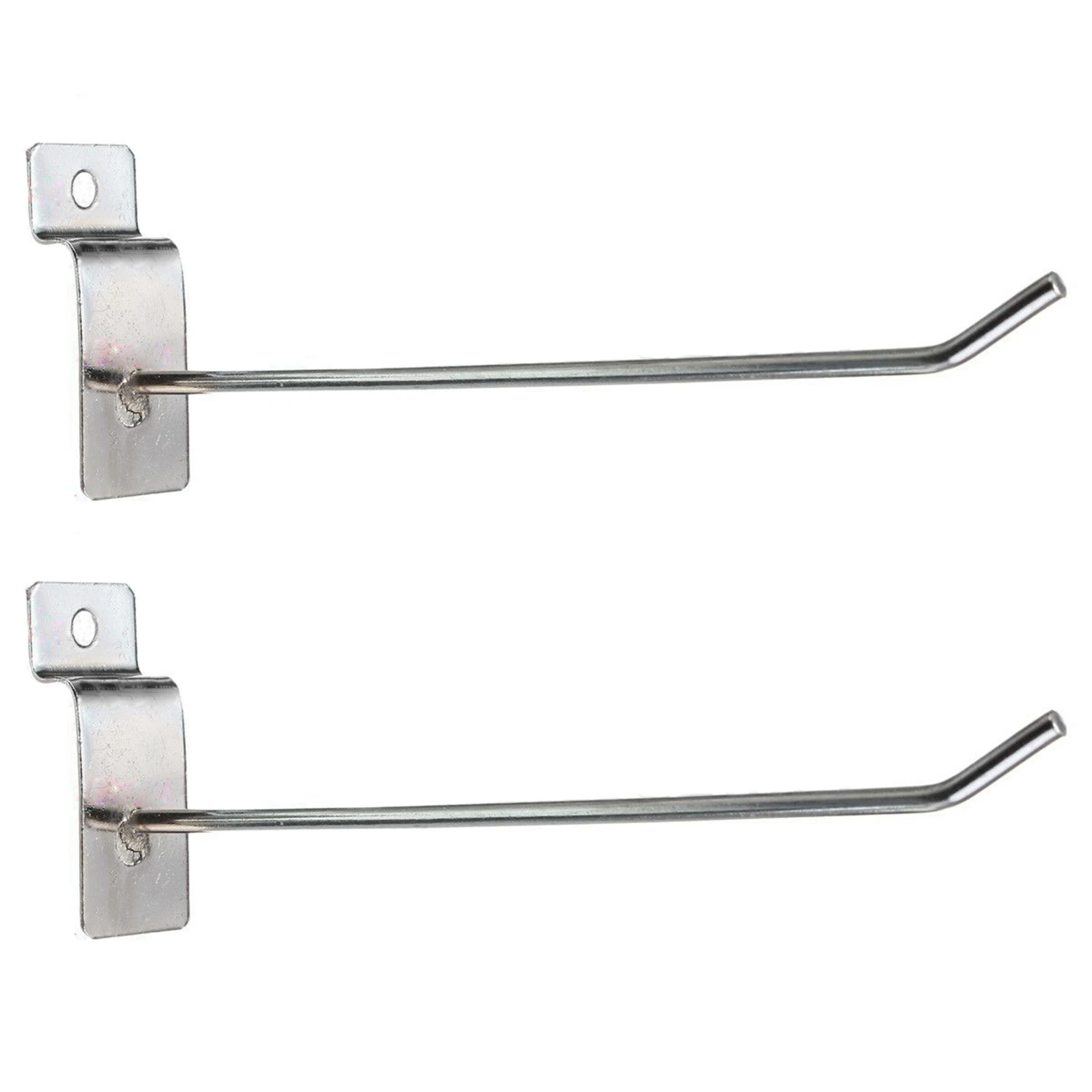 

50 x Slatwall Single Hook Pin Shop Display Fitting Prong Hanger 150mm