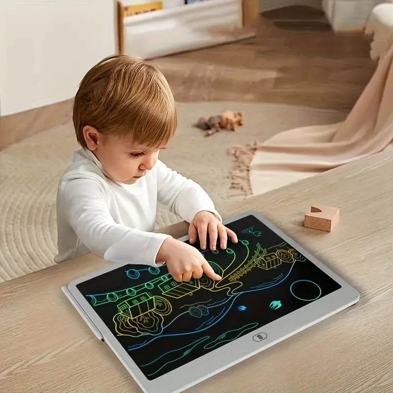 13-Inch Large LCD Writing Board One-Button Erase Drawing Pad Graffiti Painting Toy Educational Learning Electronic Writing Board 3