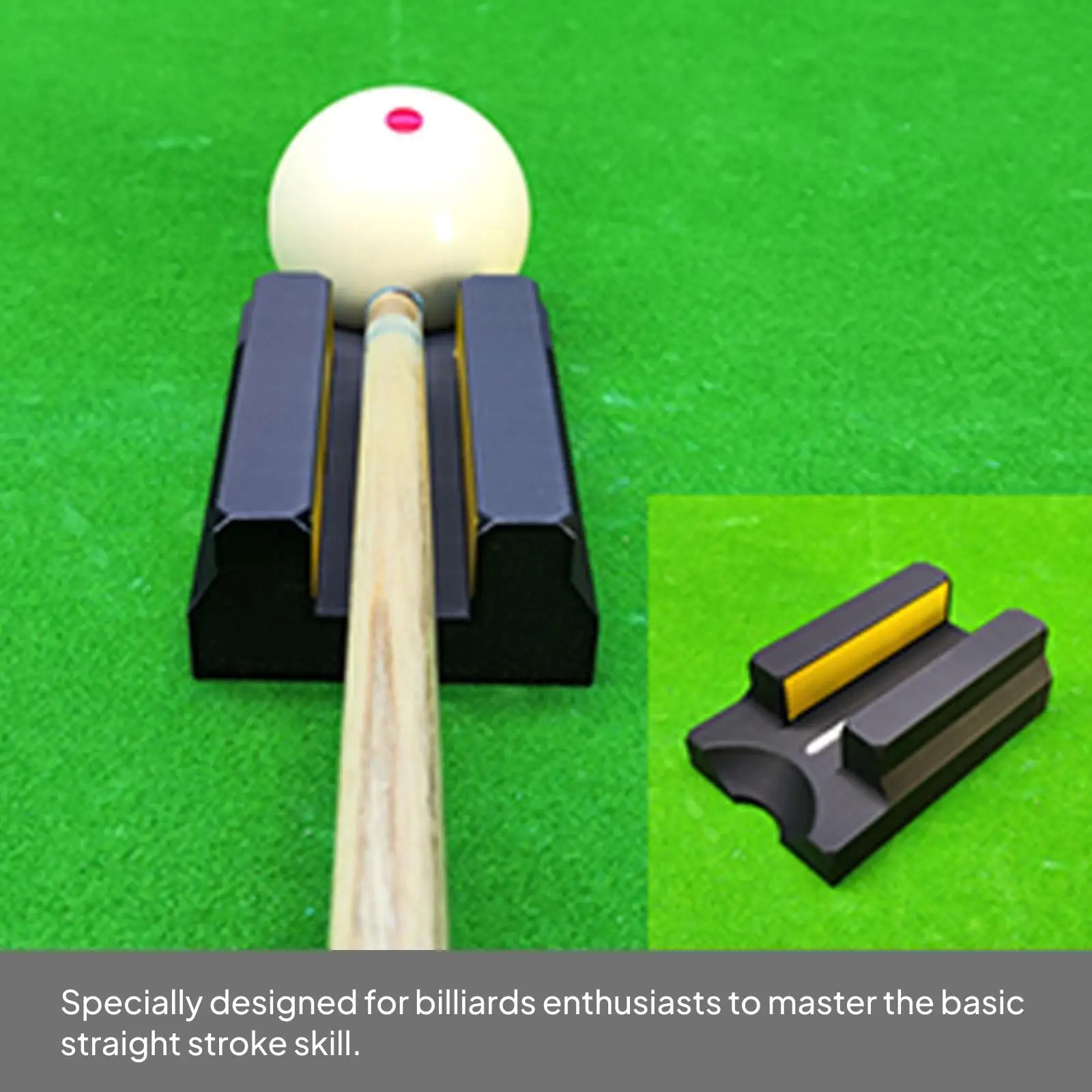 Billiard Training Helper Portable Cue Stroke Trainer Accessory for Improving Basic Skills in Billiards Practice
