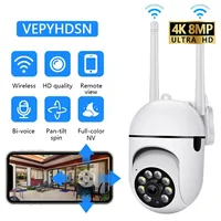 8MP Wifi IP Surveillance de sécurité sans fil caméra PTZ 4X Zoom caméras suivi Audio bidirectionnel HD nuit couleur caméra 1