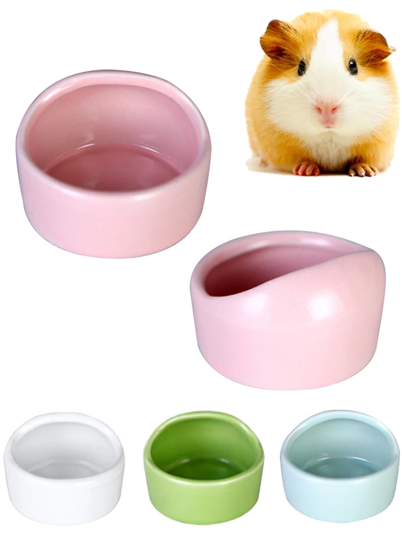 Chinchilla Supplies Ferrets Hamster Ceramic Feed Bowl Hamster