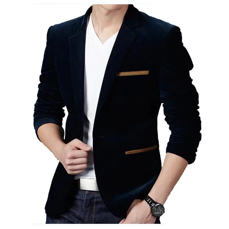 

Brand Mens Corduroy Blazers Autumn Spring Fashion Male Slim Fat Casual Suit Jacket Men Blazer Masculino Clothing Vetement Homme