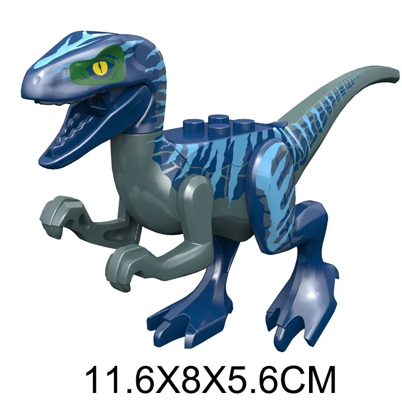 Jurassic Park World Dinosaurs Gyrosphere Velociraptor Raptor Blue Charlie Echo Owen Claire Model Blocks Figure Toys For Children 5