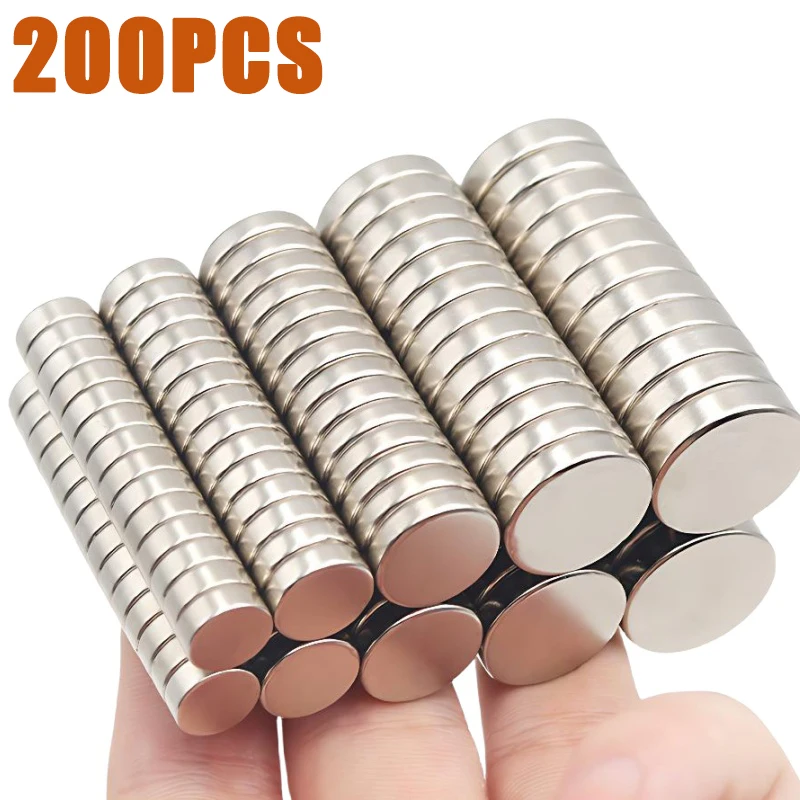 Magnetic Fridge Stickers 10mm NdFeB Magnetic Iron Absorbent Permanent Magnet DIY Round Sheet for Craft and Office