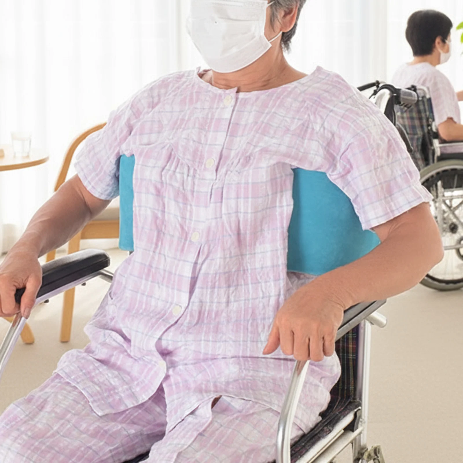 Wheelchair Lateral Support Cushion Adjustable Wheel Chair Positioning Backrest Wheelchair Back Support Pad for Elderly