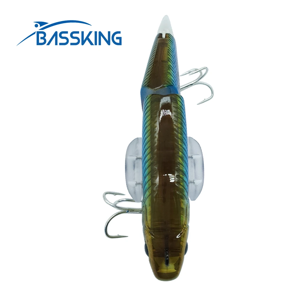 BASSKING Floating Pencil Fishing Lures Jointed Swimbait Wobblers with  Adjustable Fins Saltwater Artificial Bait for Pike Bass - AliExpress