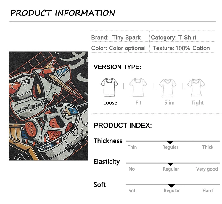 Gundam Mecha Graphic T-Shirt Sa7b02312181146f7923fb6db3761b38e2