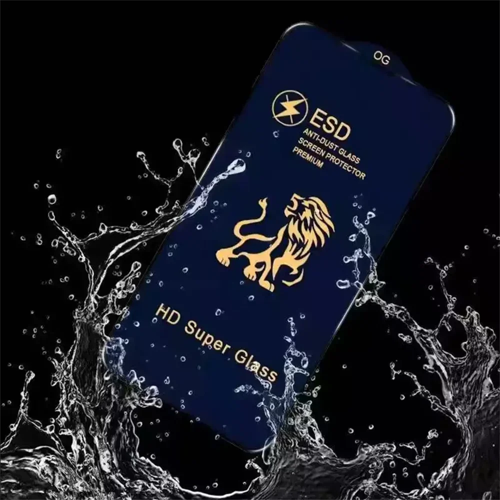 10pcs ESD Tempered Glass Full Cover Screen Protector Anti Static Film Explosion For iPhone 14 15 13 12 11 pro max 7 8 plus x xs