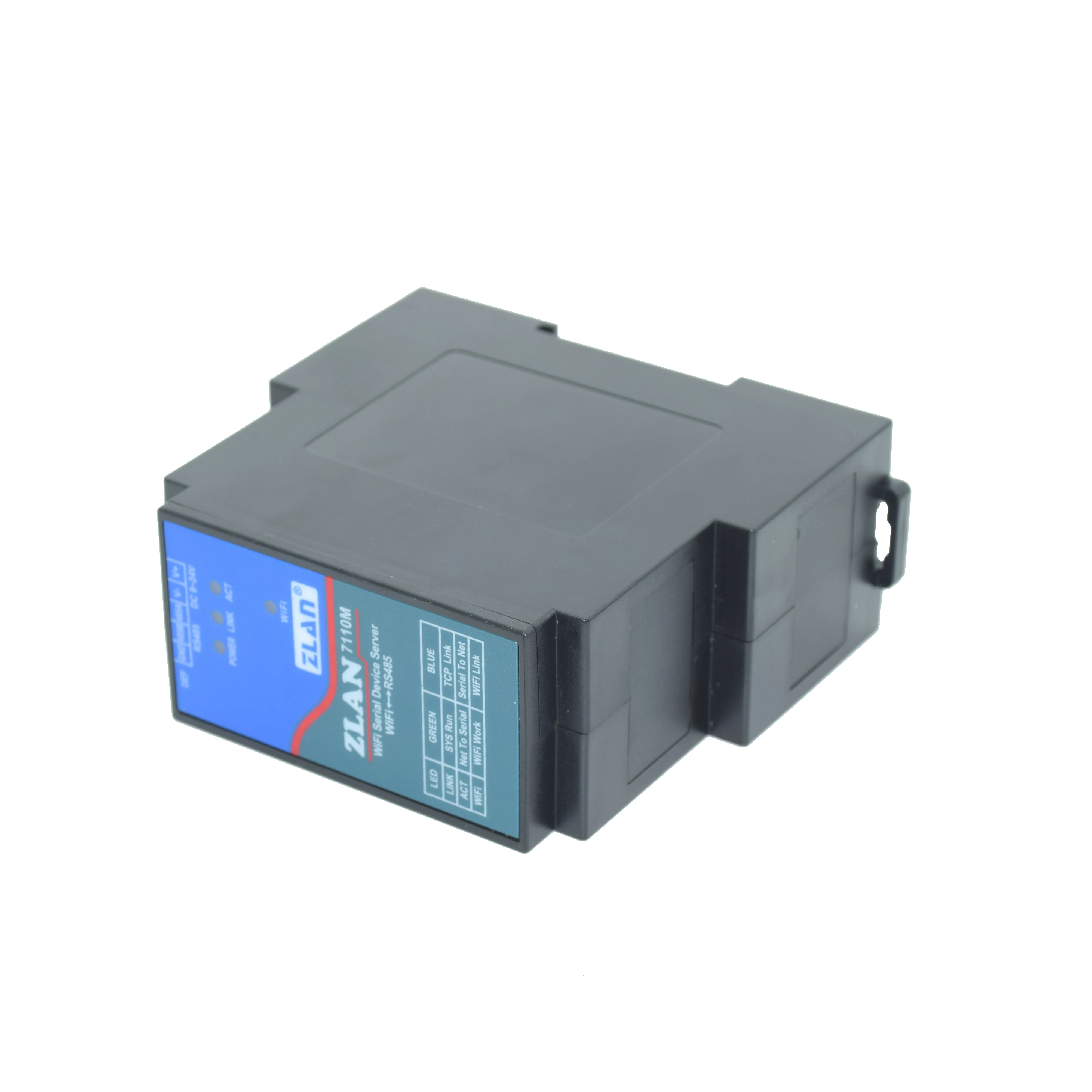 Din 레일 직렬 포트 RS485-WiFi 변환기 장치 IOT 서버 ZLAN7110M 지원 Modbus MQTT JSON