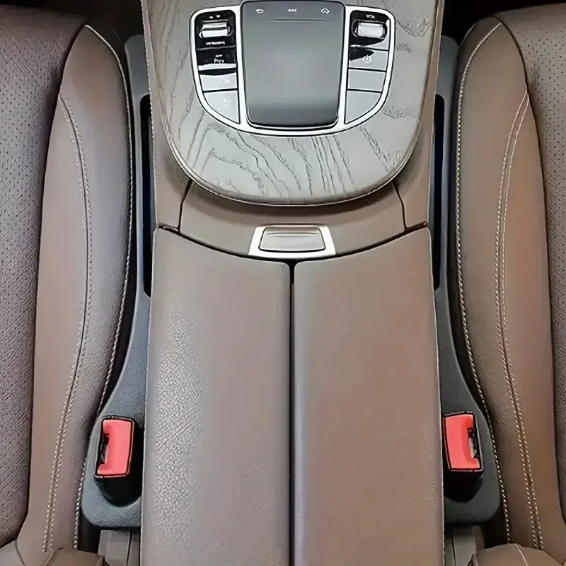 Car Seat Gap Stuff Side Seam Leakproof Storage Organizer Car Two Grooves Seat Gap Plug Strip Interior Accessories 2pc car seat gap plug