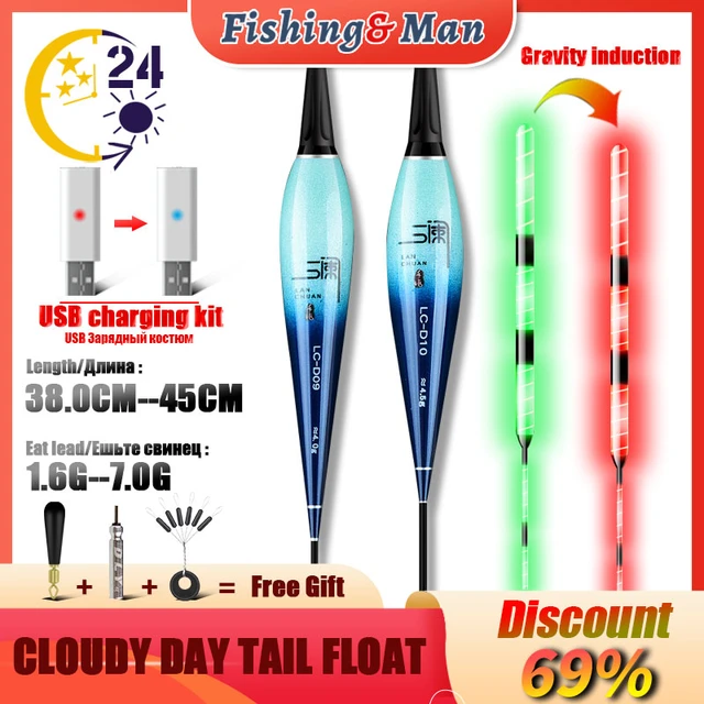 Night Fishing New Product Electronic LED Float Fish Bite Hook Sensing Color  Change High Sensitivity Outdoor Fishing Accessories - AliExpress