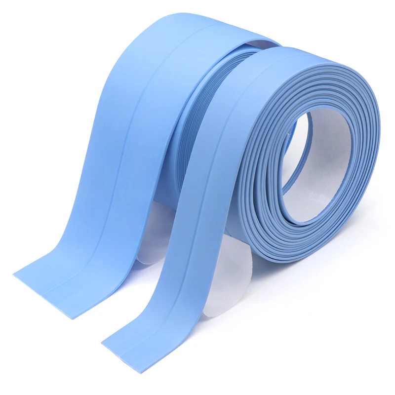 1/3 rolls Shower Bath Sealing Tape Strips for Bathroom Kitchen Seal Caulk Strip Sink PVC Self Adhesive Waterproof Wall Sticker