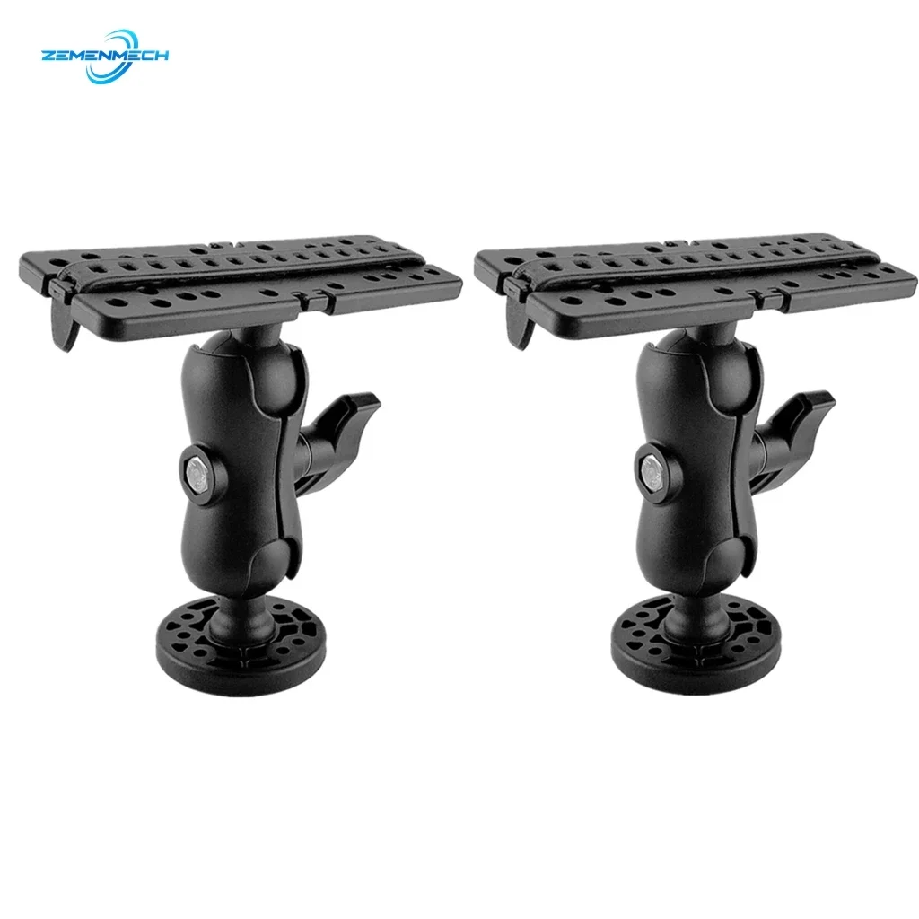 

2PCS 360 Degree Swivel Ball Mount Marine Kayak Electronic Fish Finder Mount Base GPS Plate Rotating Boat GPSMAP Supporter Marine