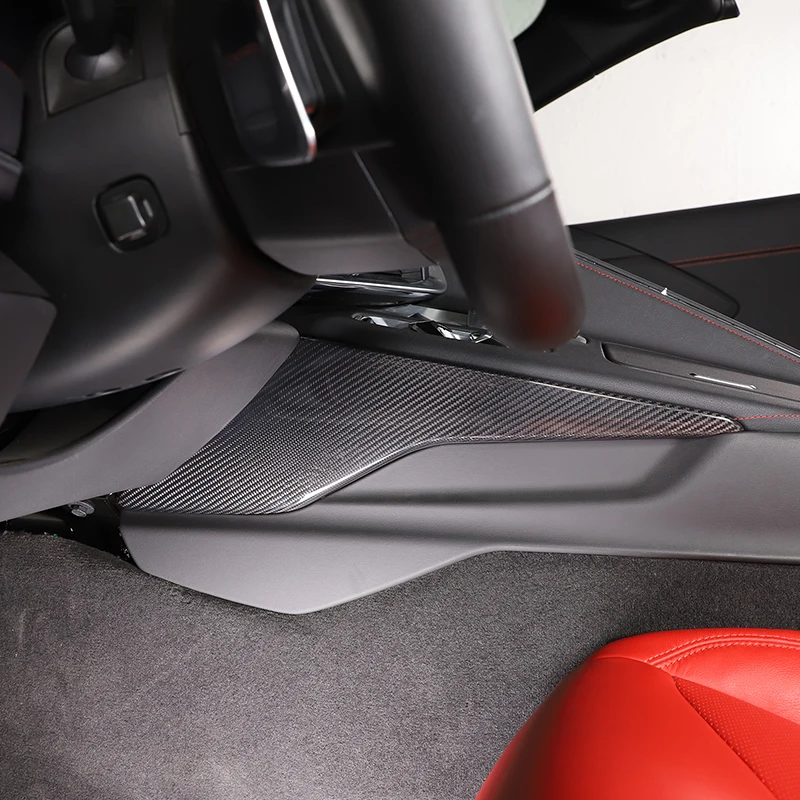 Co-Pilot-Seitenwand verkleidung aus echtem Kohlefaser-Auto-Mittel konsole für  Chevrolet-Korvette c8 Stingray z51 z06 2014-2018 - AliExpress