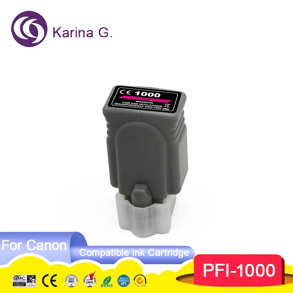 Compatible PFI 1000 PFI-1000 PFI1000 Premium Compatible Color Inkjet Ink Cartri